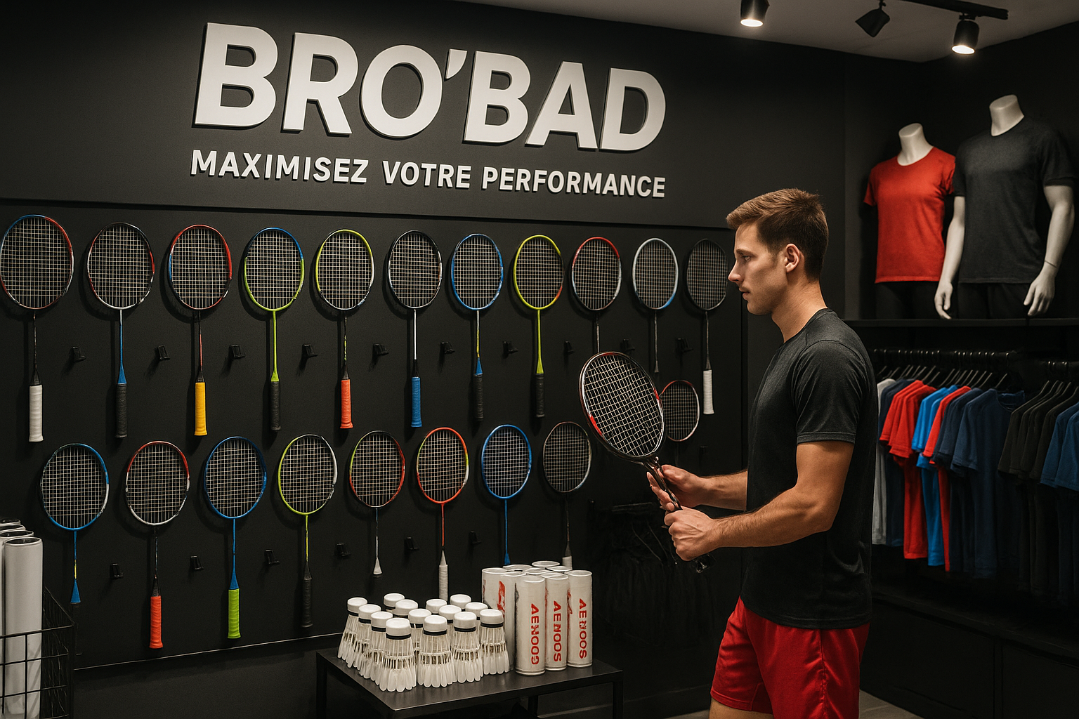 Bannière réaliste du magasin Bro'Bad