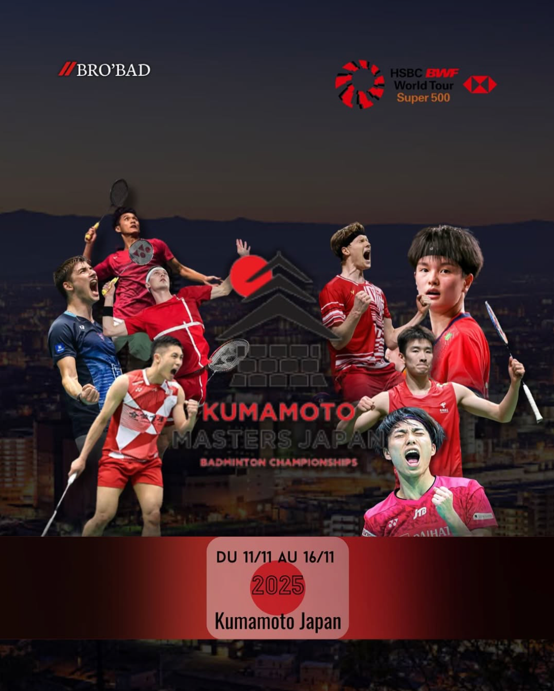 Kumamoto Masters Japan 2025 : Une édition explosive au cœur du badminton mondial