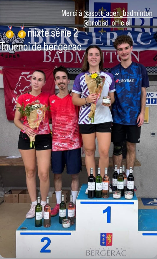 🏸 Un week-end fructueux pour nos ambassadeurs : trois podiums et deux titres !