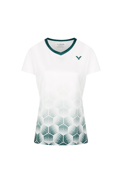 TEE-SHIRT VICTOR 54103 A FEMME BLANC