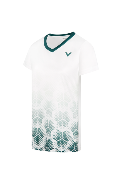 TEE-SHIRT VICTOR 54103 A FEMME BLANC