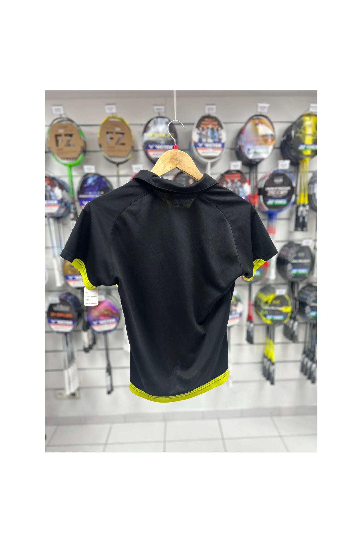 Polo Yonex Noir/Jaune ♻️
