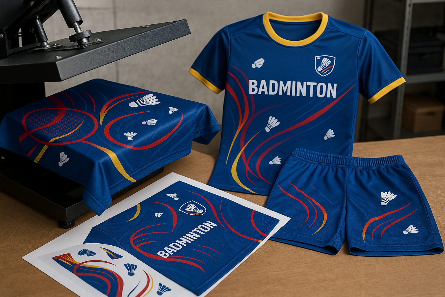 Sublimation textile badminton